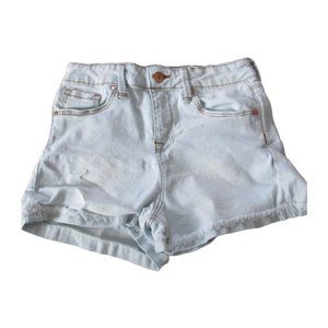 No Bo High Rise Jean Shorts Womens Size 3 Blue Denim Light Wash Cut Offs Juniors